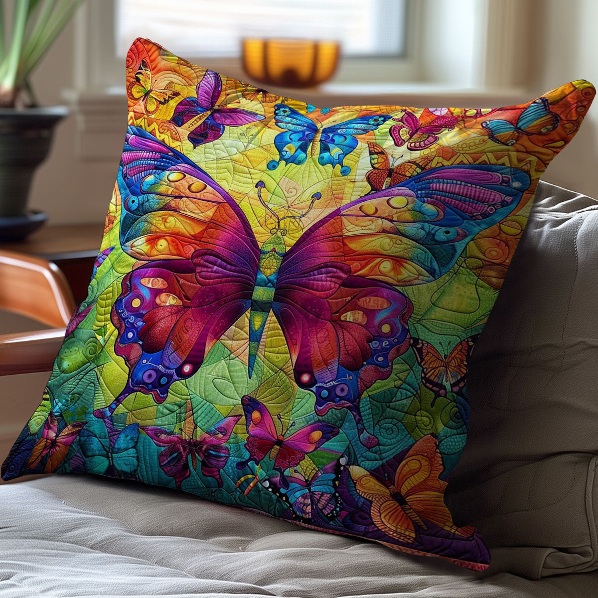 Enchanted Butterfly WJ2208033CL Quilt Pillow Case