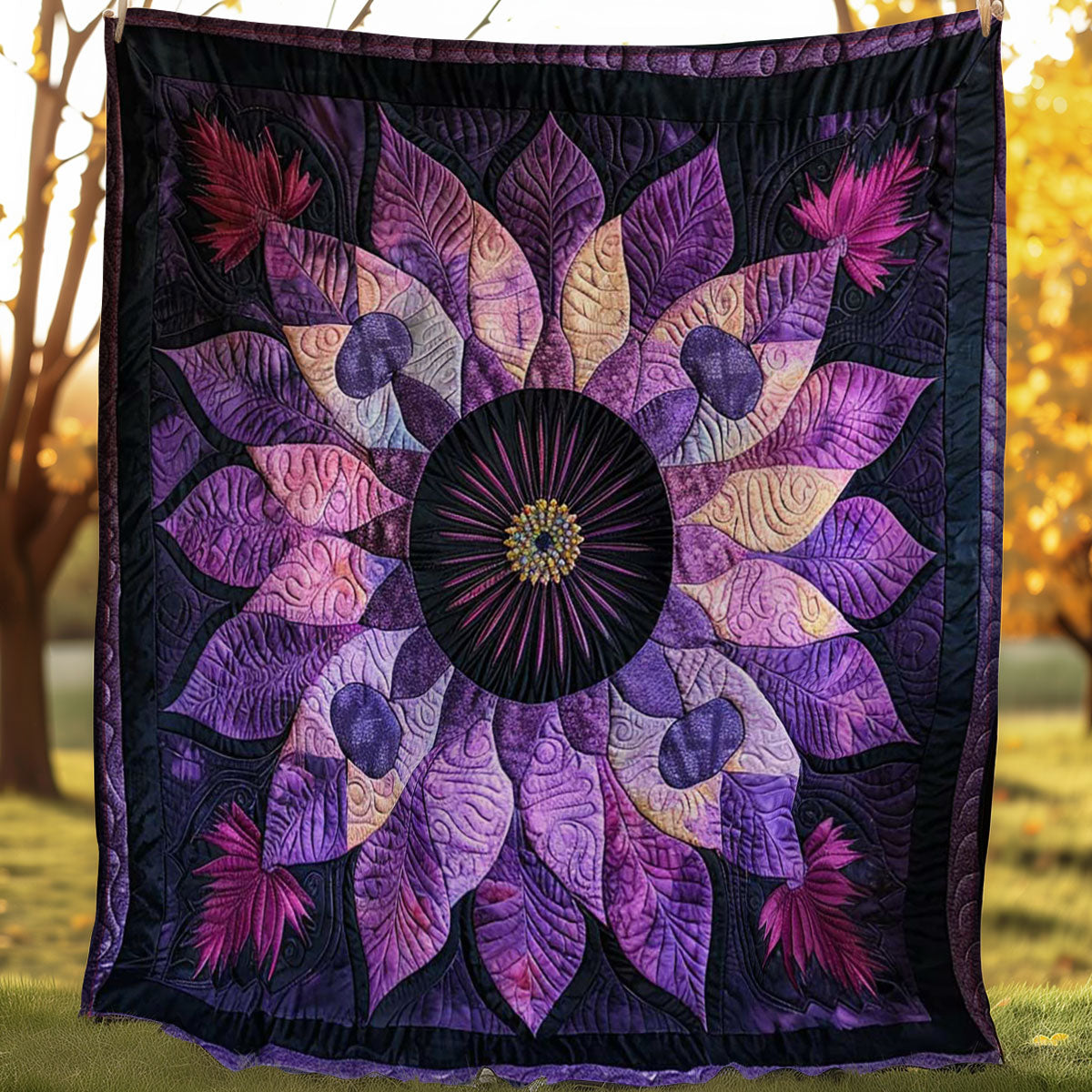 Feathered Flower WJ2106013CL Quilt