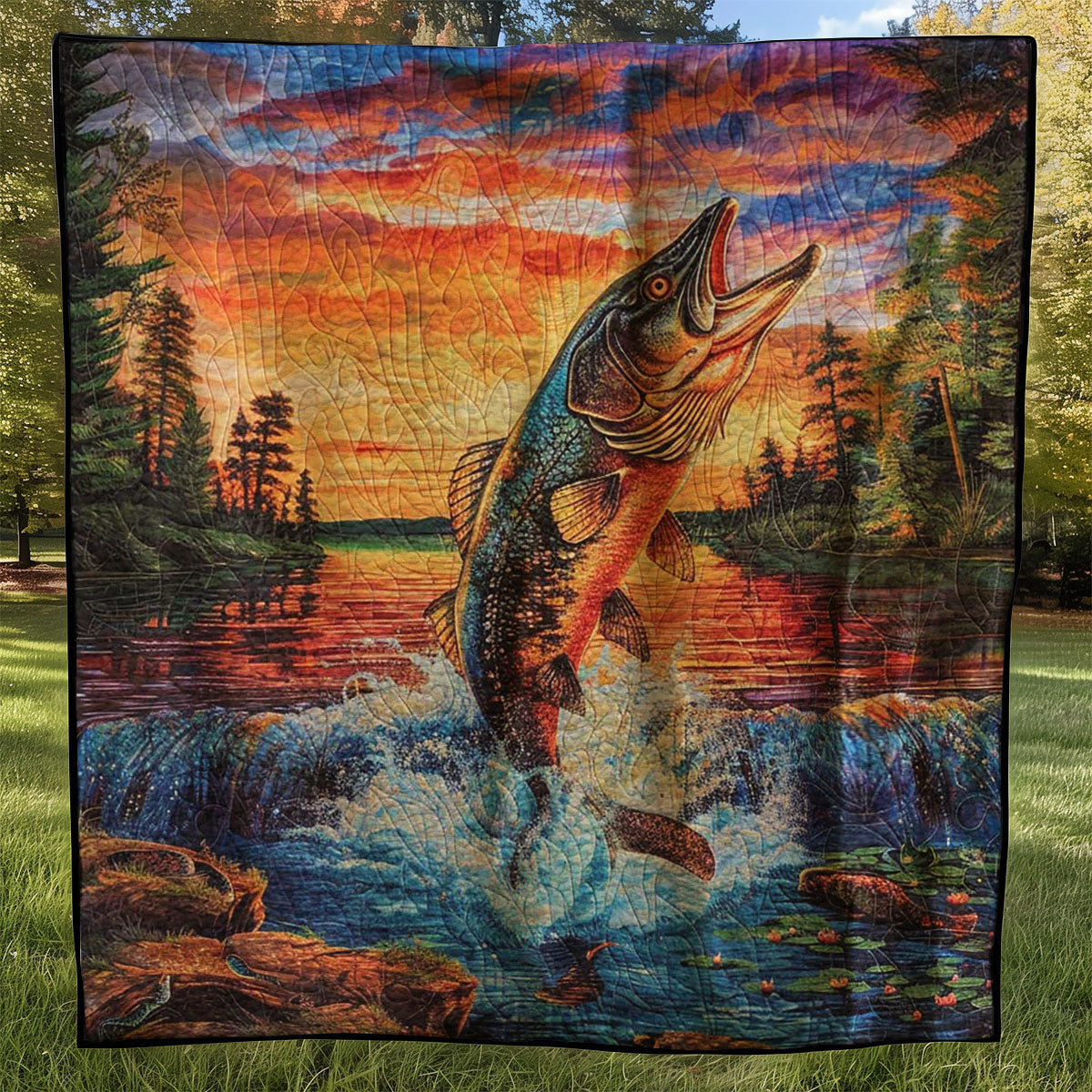 Fishing WJ2307018CL Quilt