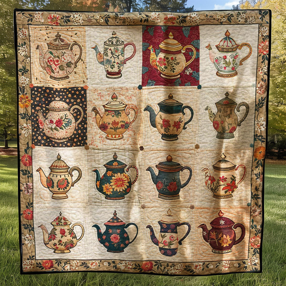 Floral Tea Set WJ2307019CL Quilt