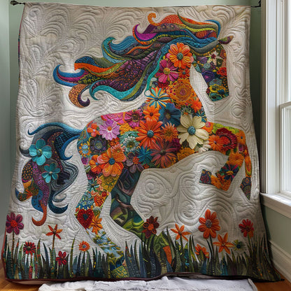 Flower Horse WJ1508012CL Quilt