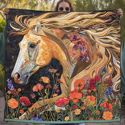 Flower Horse WJ1609009CL Quilt