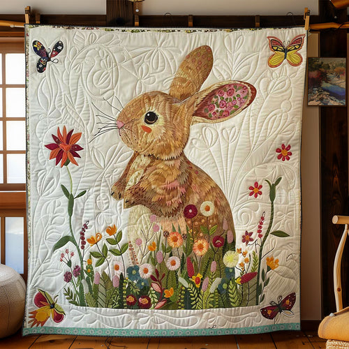 Flower Rabbit WJ2908008CL Quilt