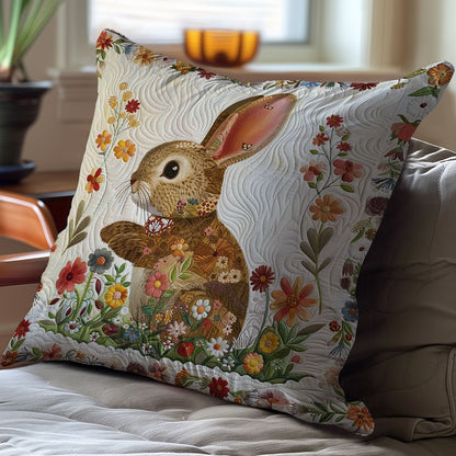 Flower Rabbit WJ3008034CL Quilt Pillow Case