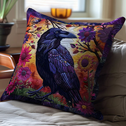 Flower Raven WJ0509037CL Quilt Pillow Case