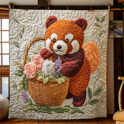 Flower Red Panda WJ1402008CL Quilt