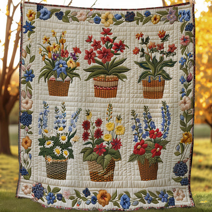 Flowers WJ1406011CL Quilt