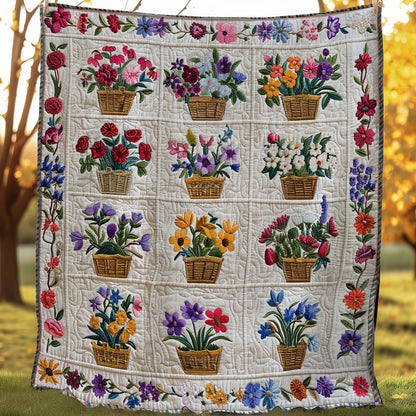 Flowers WJ1406012CL Quilt