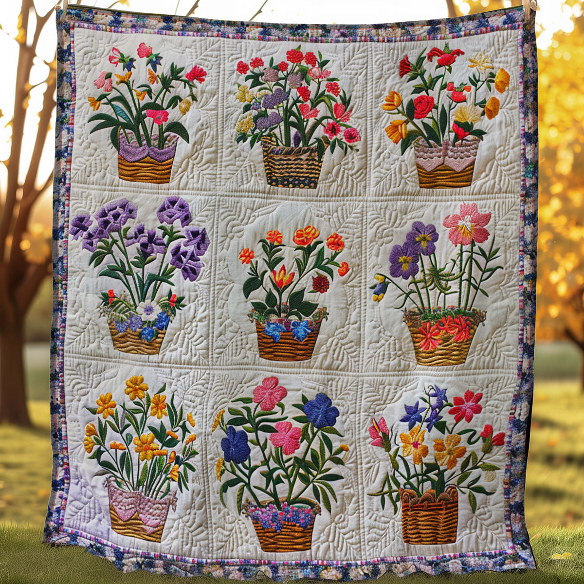 Flowers WJ1206005CL Quilt