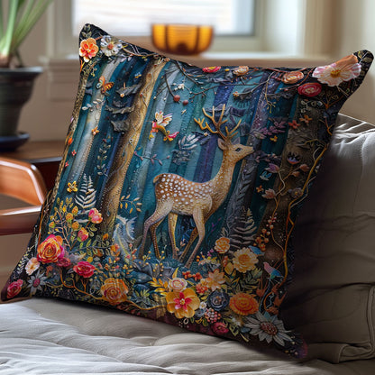 Forest Deer WJ1609041CL Quilt Pillow Case