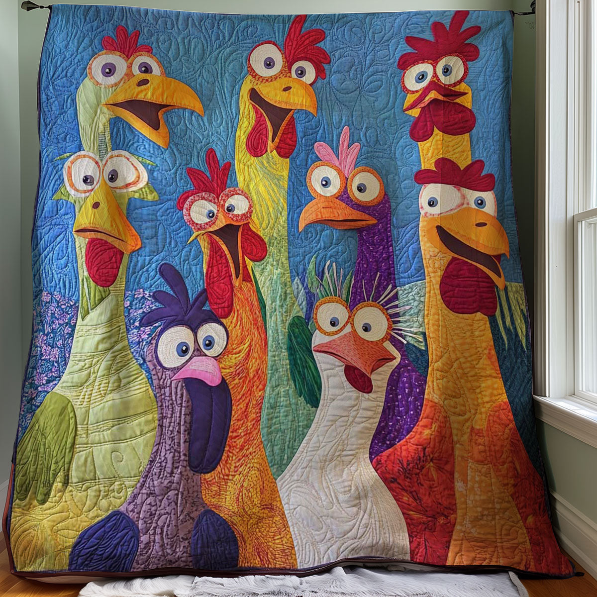 Funny Chicken WJ0808014CL Quilt