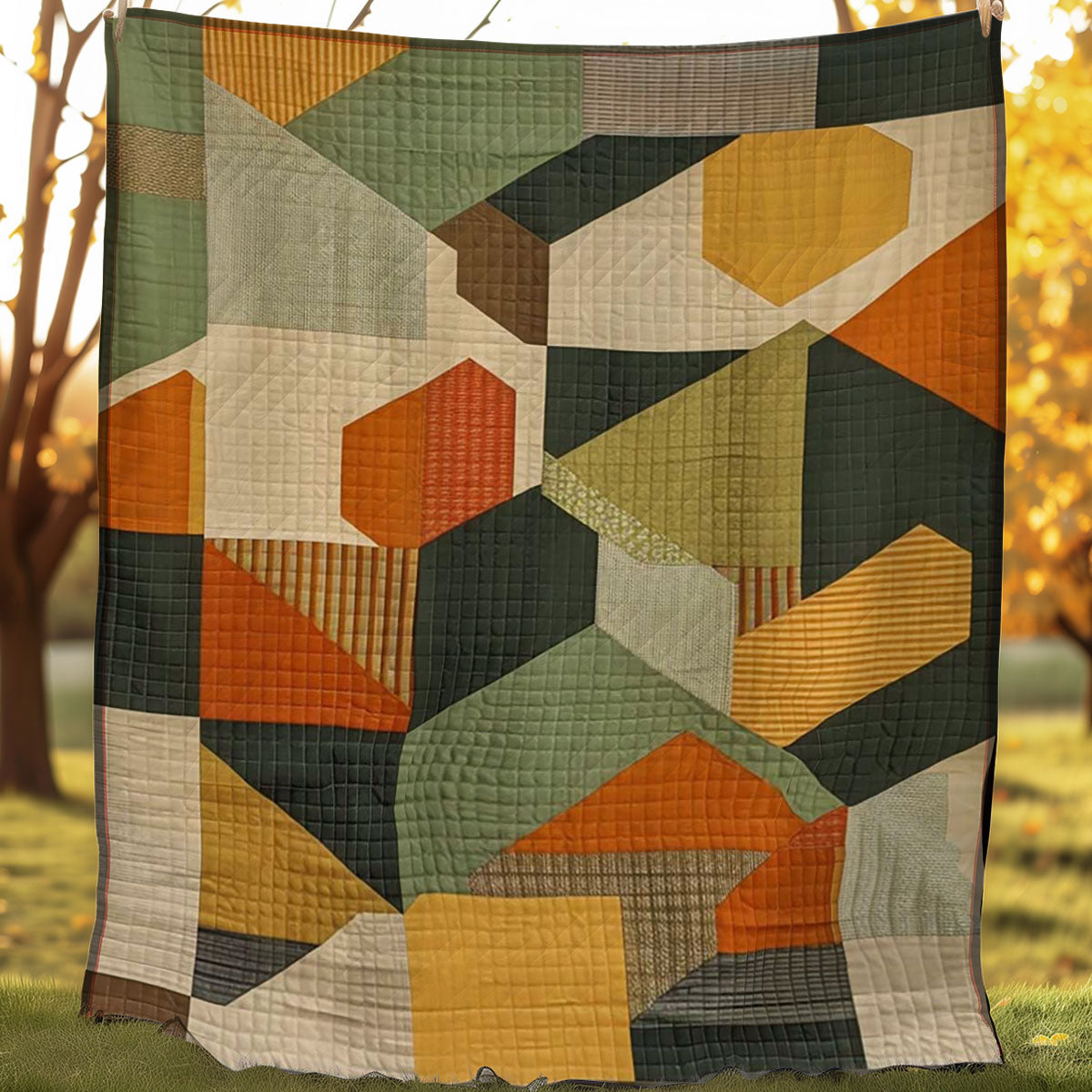 Geometric Patchwork WJ1307007CL Quilt