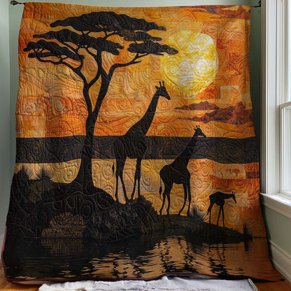 Giraffe Family WJ2008018CL Quilt
