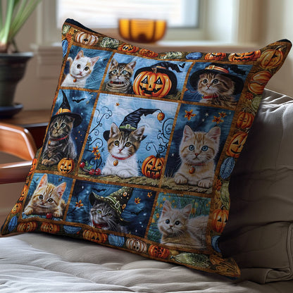 Halloween Cat WJ2708042CL Quilt Pillow Case