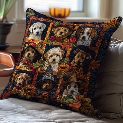 Halloween Puppies WJ0509038CL Quilt Pillow Case