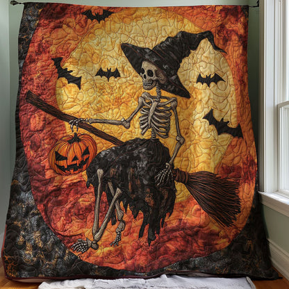 Halloween Witch Skeleton WJ0608017CL Quilt