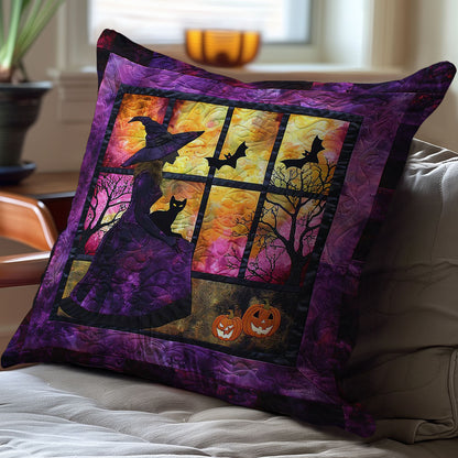 Halloween Witch WJ0908042CL Quilt Pillow Case