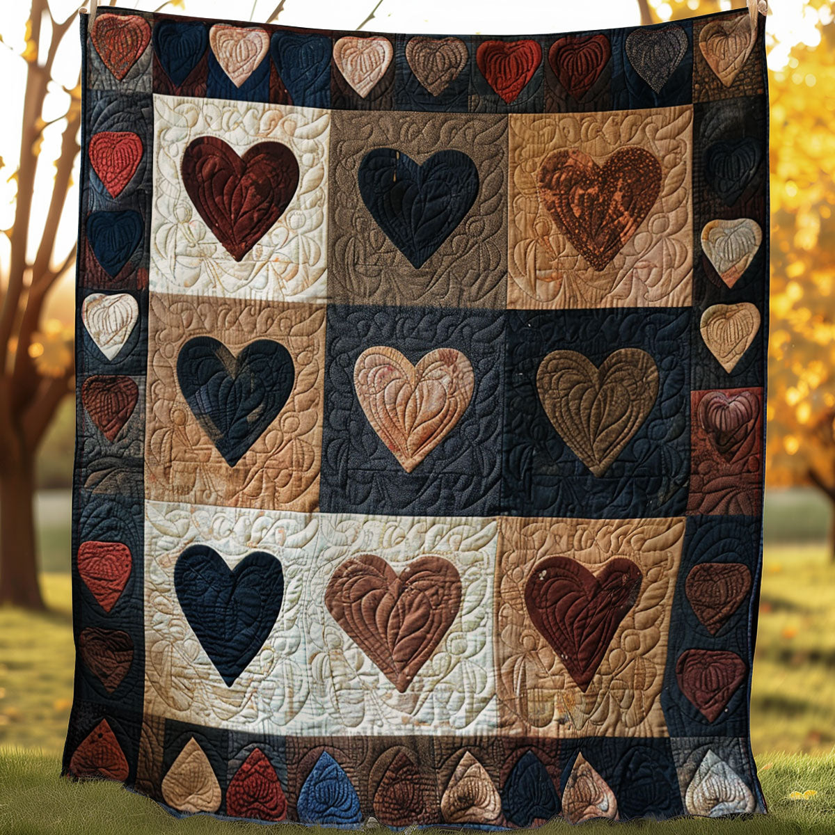 Hearts WJ1306008CL Quilt