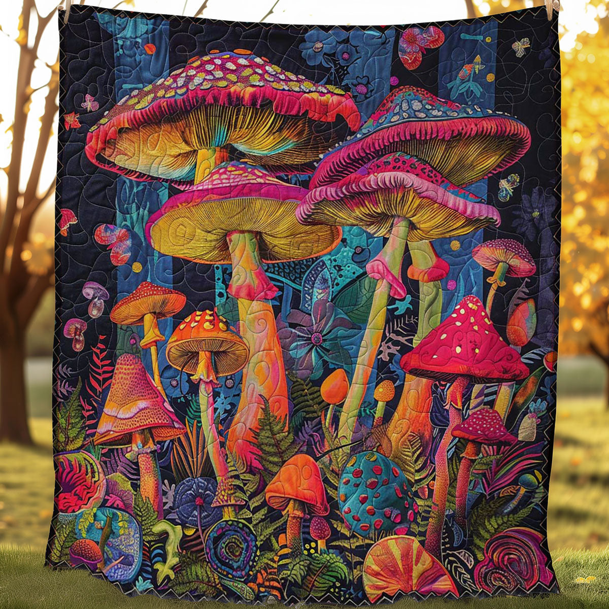 Hippie Mushroom WJ2006013CL Quilt