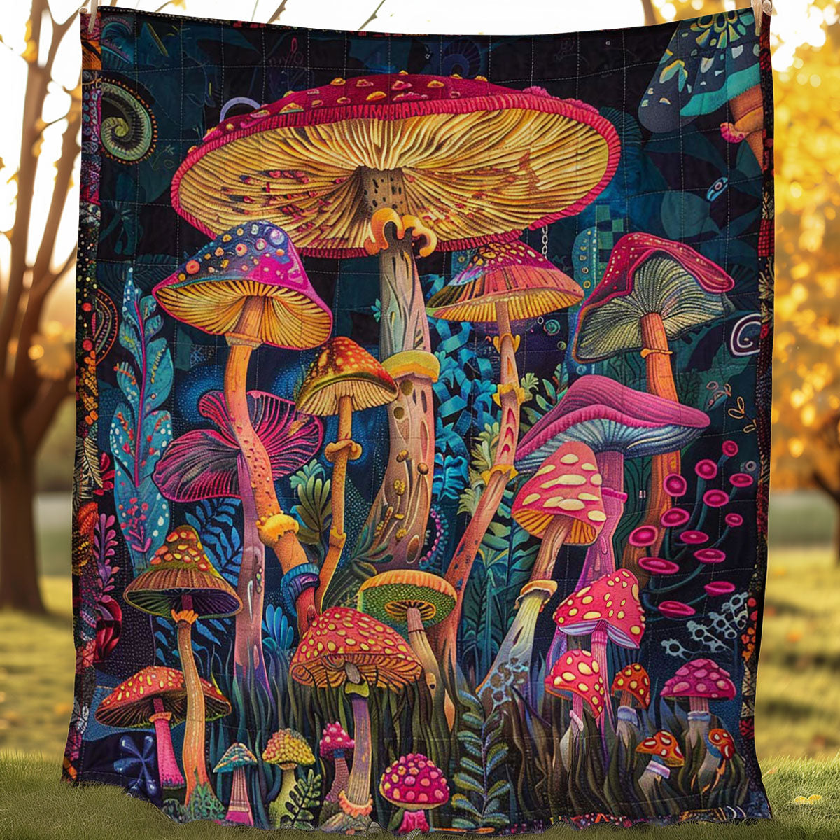 Hippie Mushroom WJ2206014CL Quilt