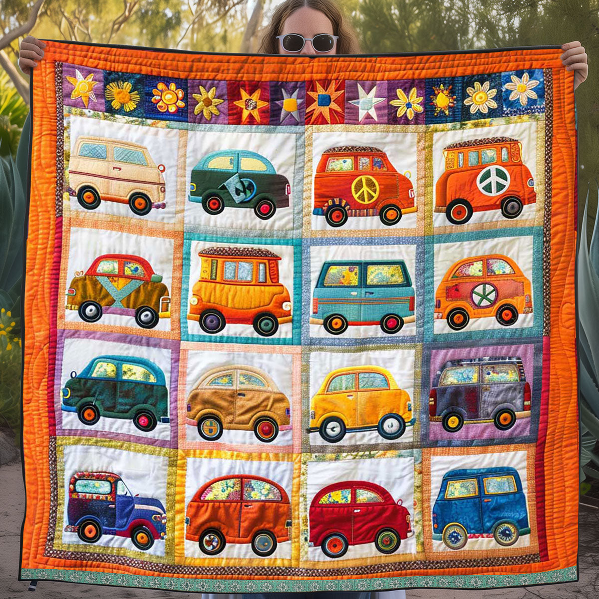 Hippie Van WJ1409012CL Quilt