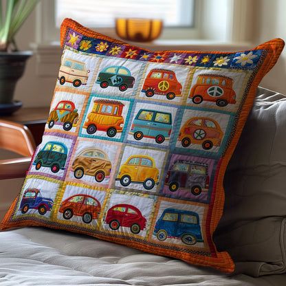 Hippie Van WJ1409042CL Quilt Pillow Case