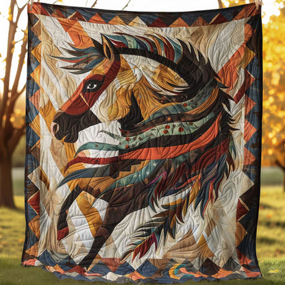 Horse Native American WJ0307005CL Quilt