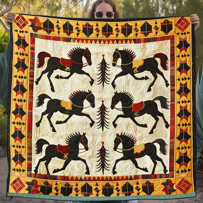 Horse Native American WJ1709014CL Quilt