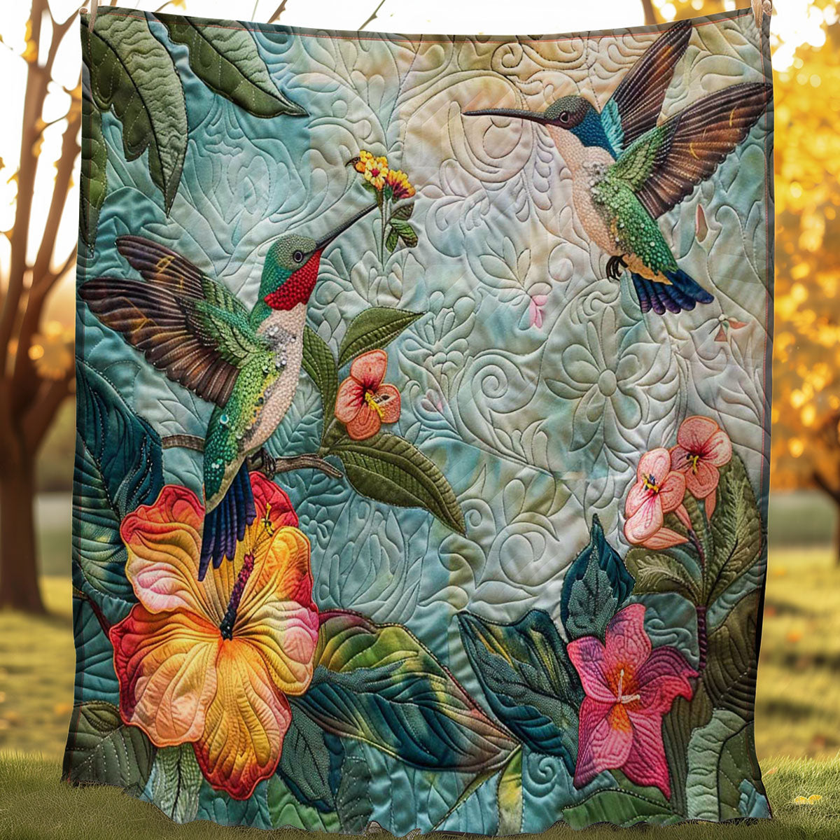 Hummingbird Lovers WJ1707010CL Quilt