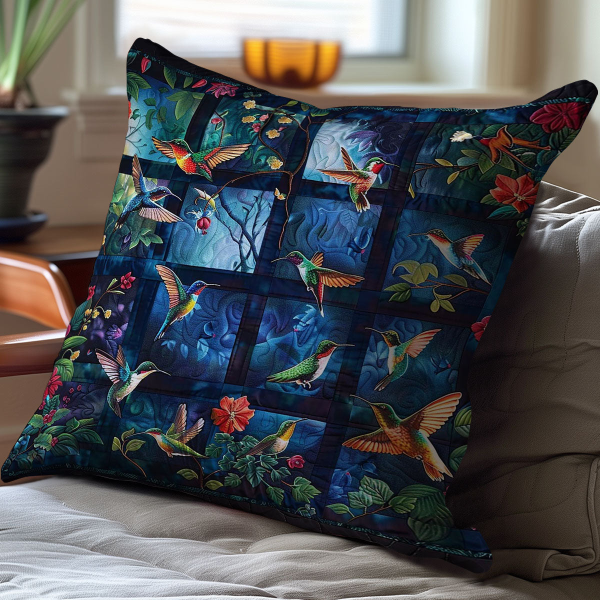 Hummingbirds WJ2806022CL Quilt Pillow Case