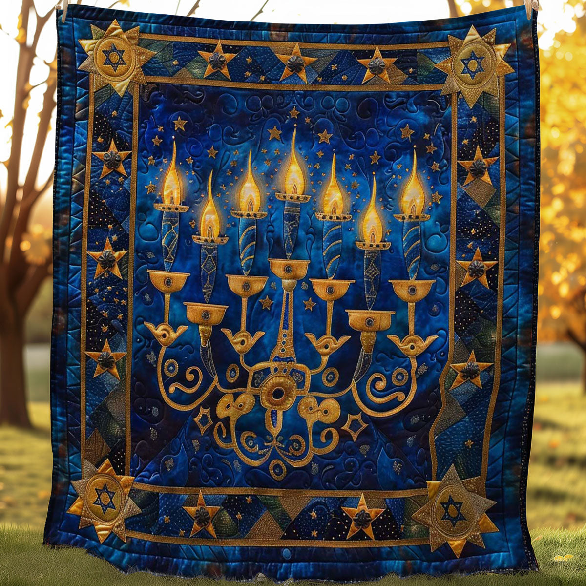 Jewish Hanukkah WJ2007032CL Quilt