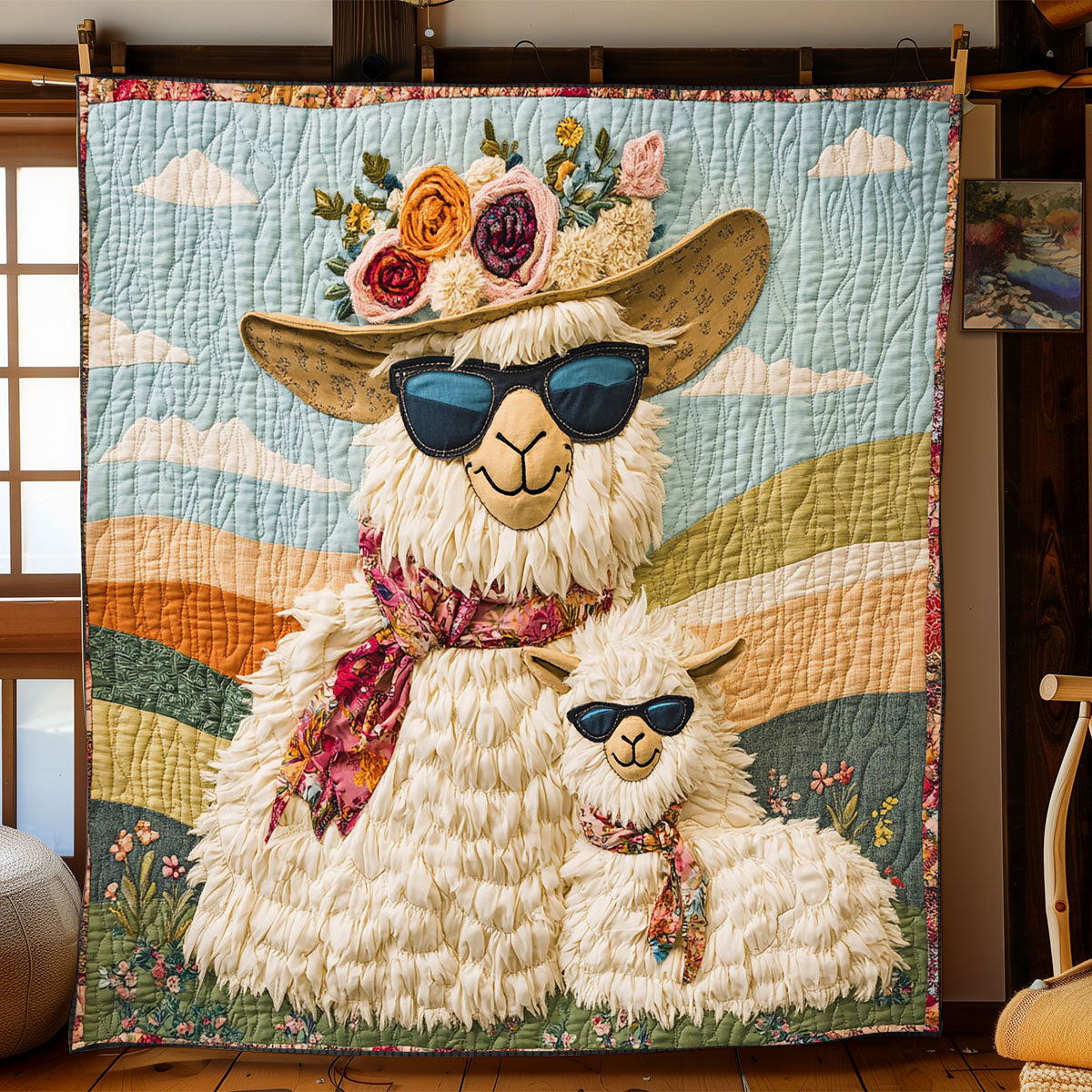 Llama Fiesta WJ2203012CL Quilt