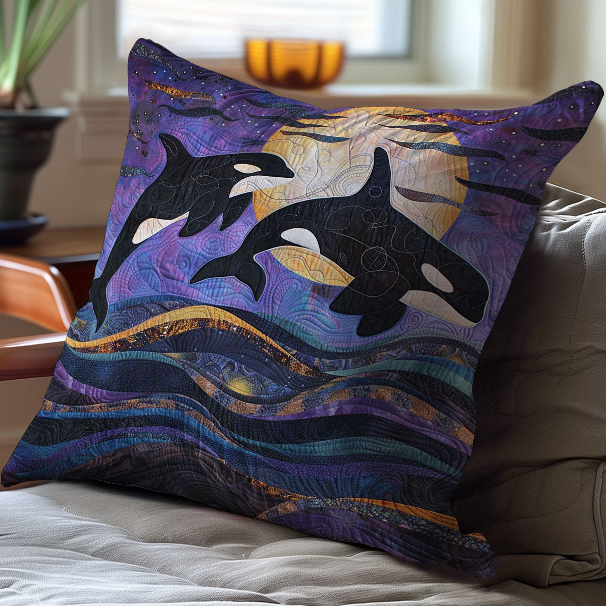 Majestic Orca World WJ1508032CL Quilt Pillow Case