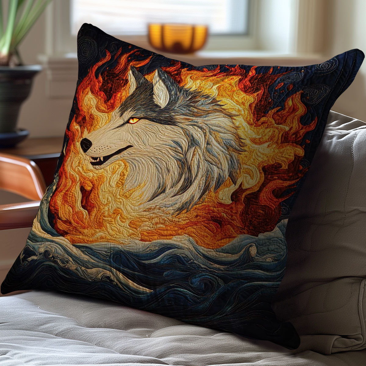 Majestic Wolf WJ0708045CL Quilt Pillow Case