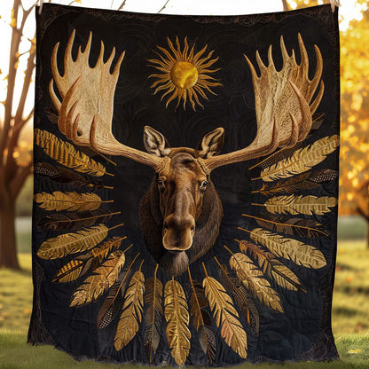 Moose Native American WJ1807016CL Quilt