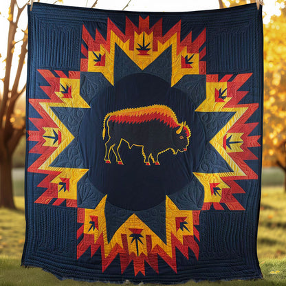 Native American Bison WJ2606012CL Quilt