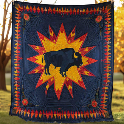 Native American Bison WJ2706014CL Quilt