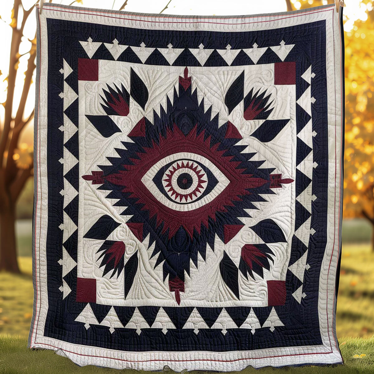 Native American Eye Shaman WJ1207015CL Quilt