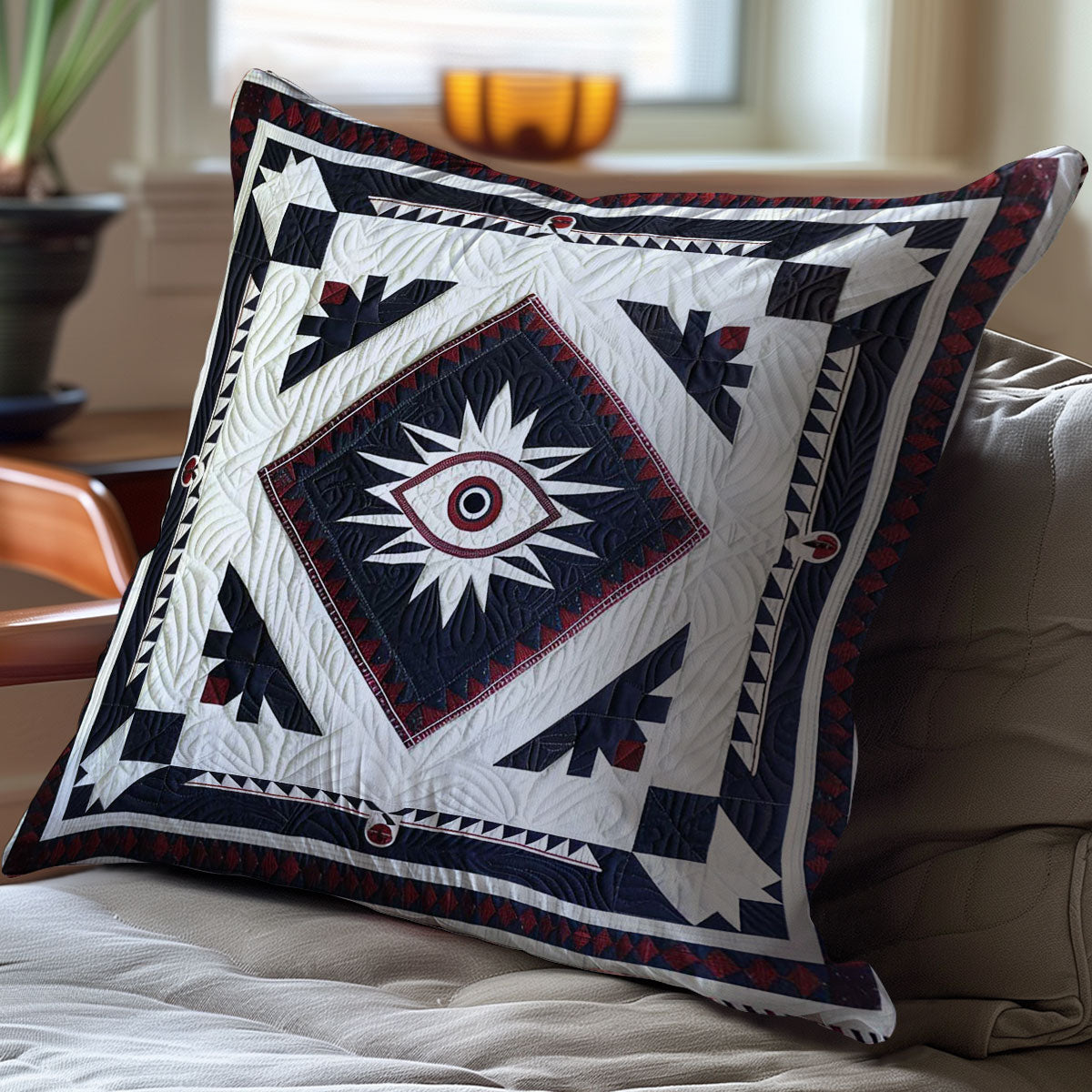 Native American Eye Shaman WJ1507029CL Quilt Pillow Case