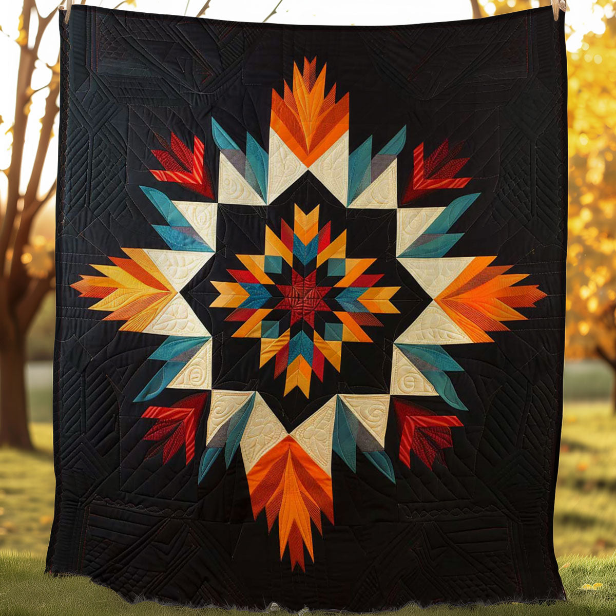 Native American Inspired Star WJ2906015CL Quilt