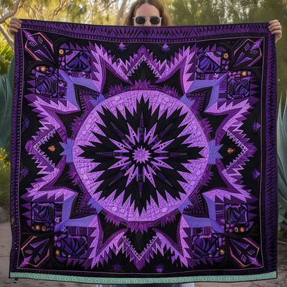 Native American Purple Star WJ1409018CL Quilt