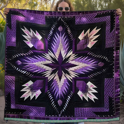 Native American Purple Star WJ1709015CL Quilt