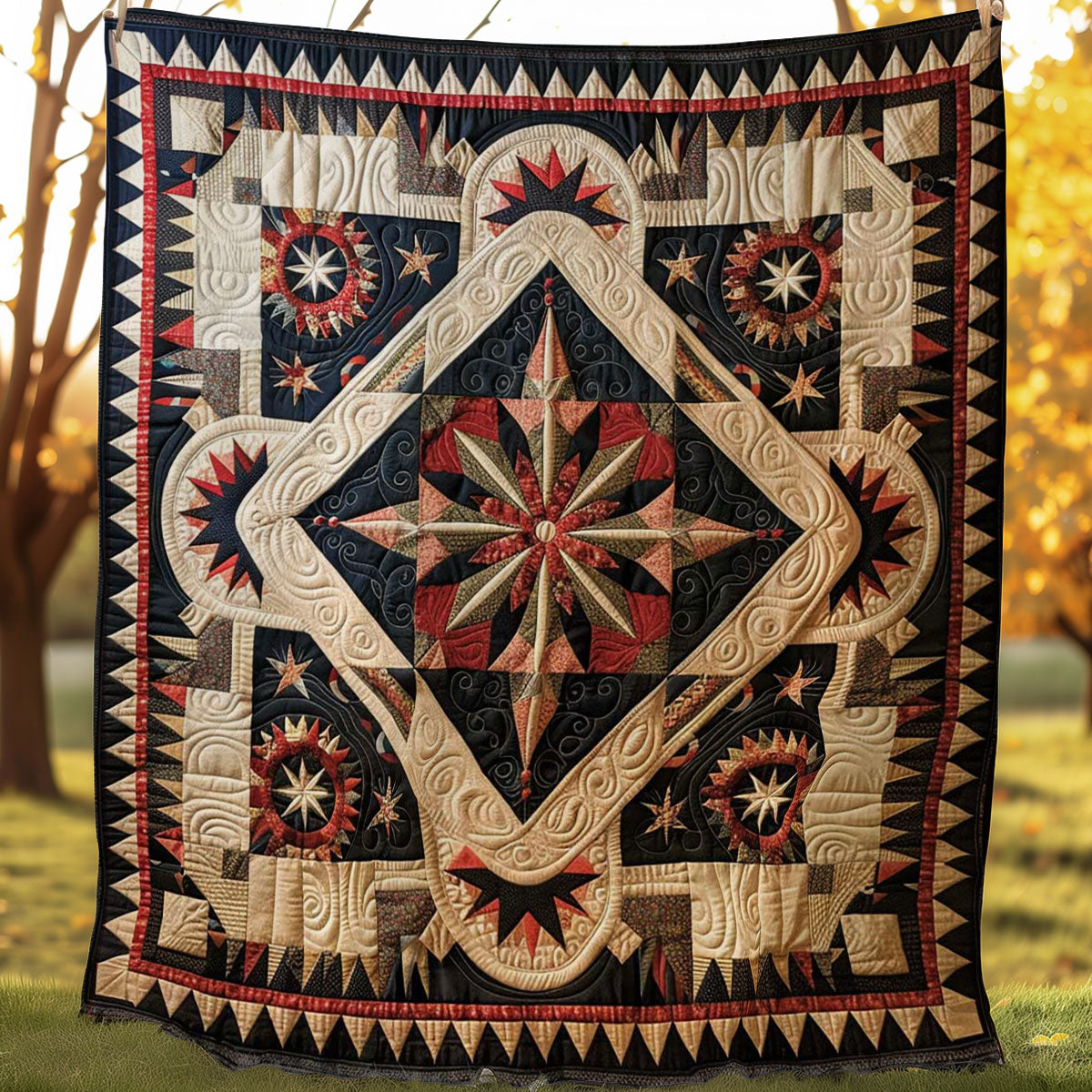 Native American Star WJ0407013CL Quilt