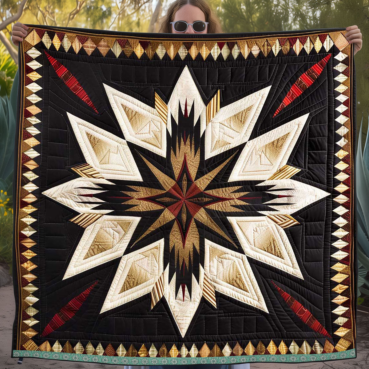 Native American Star WJ1709017CL Quilt