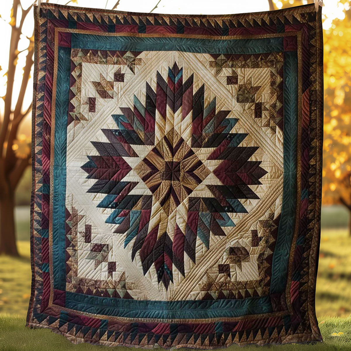 Native American Star WJ2506017CL Quilt