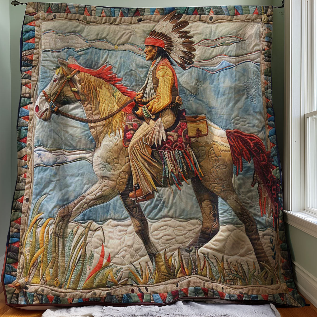 Native American WJ0908017CL Quilt