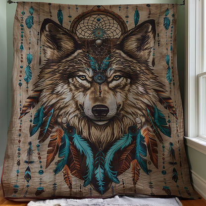 Native American Wolf WJ0908019CL Quilt