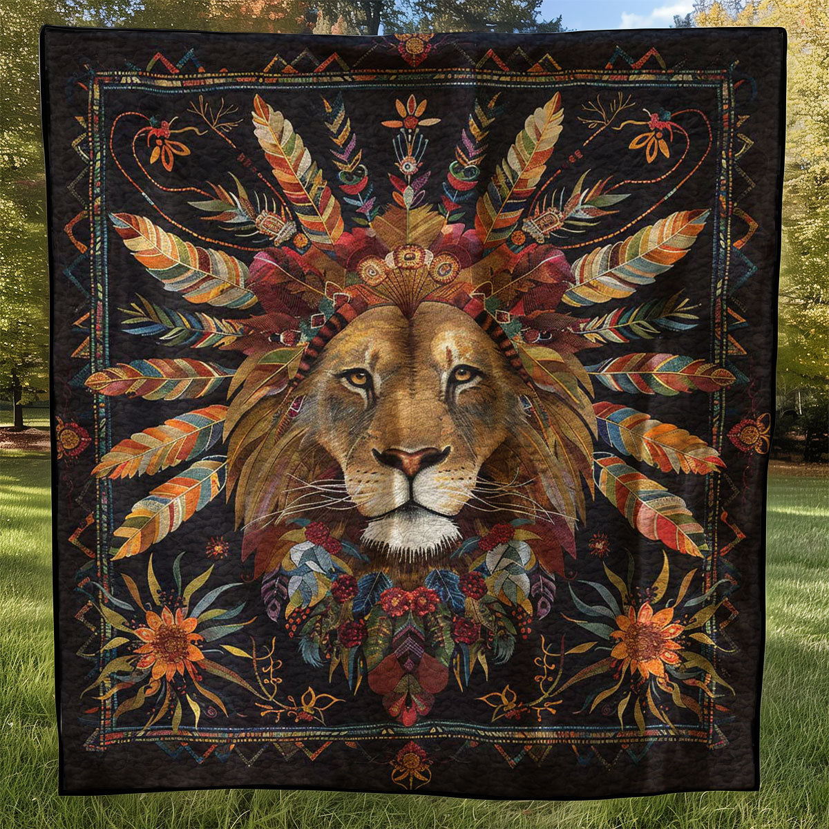 Native Lion WJ2307028CL Quilt