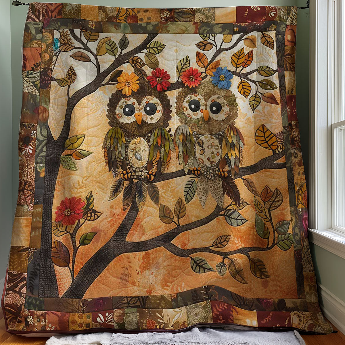 Owl Couple WJ3007037CL Quilt