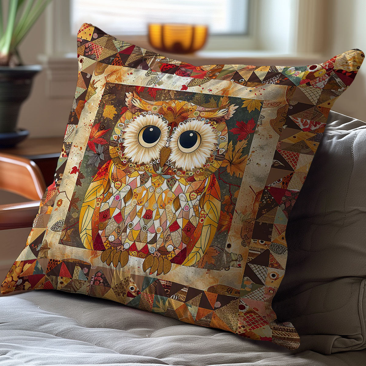 Owls WJ2606024CL Quilt Pillow Case